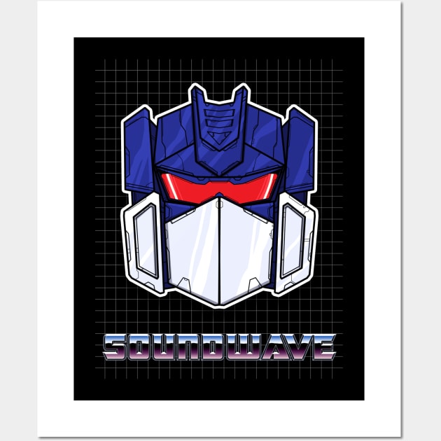 Transformers: Soundwave Wall Art by Evarcha